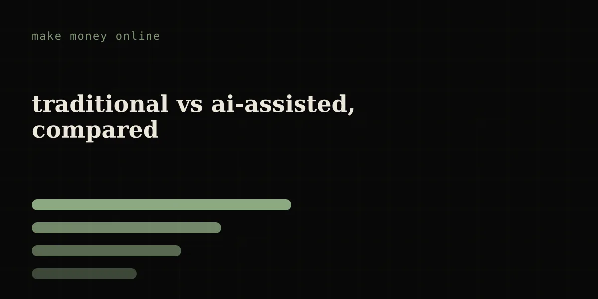 traditional vs ai-assisted freelancing compared